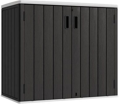 / 37 Cu.Ft. Outdoor Horizontal Storage Shed for Lawn Mower, Patio Furniture, Pool Supplies and Outdoor Equipment