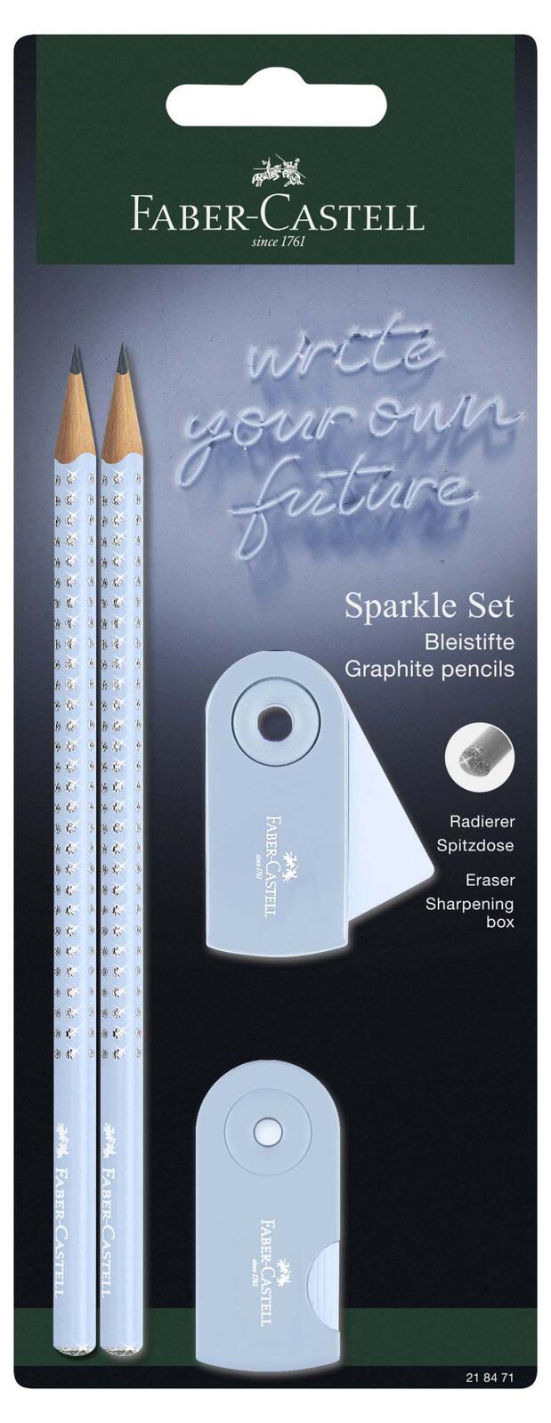 FABER-CASTELL Bleistift-Set Grip Sparkle 218471