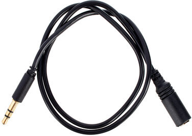 the sssnake Slim Line 3 Pin Jack 0,5m BK noir