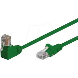 SHVP 08-64033 - Patchkabel, gewinkelt-gerade, grün, 2 m