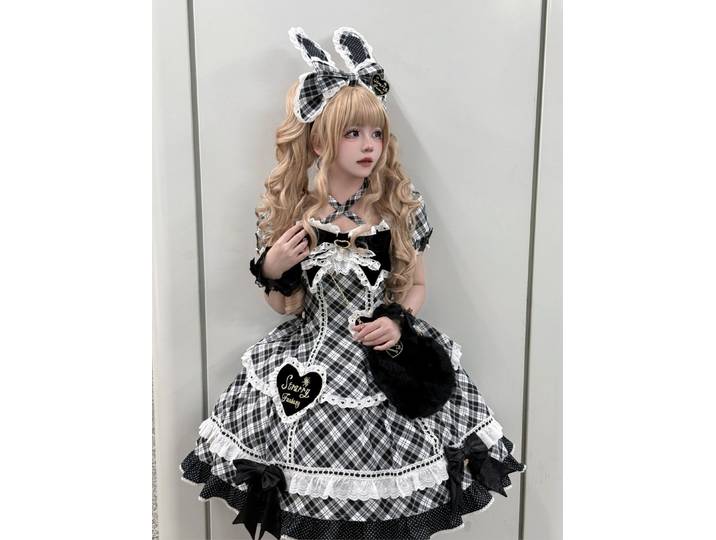 Shibuya Sweetheart - Robe Lolita Old School grande taille - JSK, poche latérale par Star Fantasy PRÉCOMMANDE / 45 jours