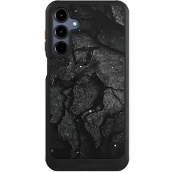 Nivocase Hülle für Samsung Galaxy A16 5G Handyhülle NIVOcore Case Schwarz Beton Stein schwarz (Samsung Galaxy A16 5G), Smartphone Hülle, Schwarz