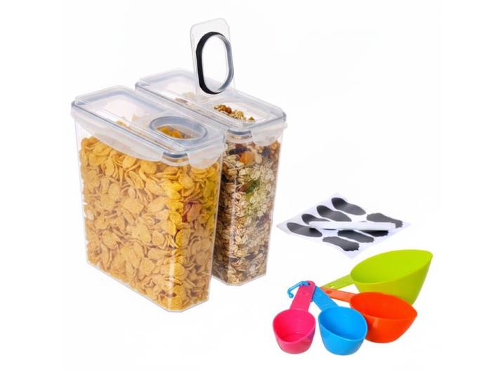 Relaxdays Vorratsdosen Set luftdicht 3,7 Liter