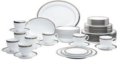 Noritake Austin Platinum 50-Piece Dinnerware Set, Service for 8