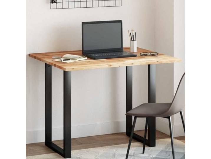 PTUGUOF Tischplatte Rechteckig 100x80x2 cm Massivholz Akazie Robust, Pflegeleicht, Vielseitig für Esszimmer, Küche, Büro, Tropisches Hartholz