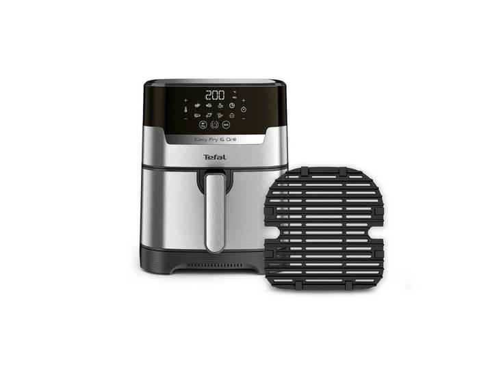 Tefal Heissluftfritteuse Easy Fry \u0026 Grill Precision, Schwarz, Edelstahlfarben, Metall, Kunststoff, 4.2 l, 31.4x37.0x39.8 cm, Temperaturanzeige, Kochgeschirr, Küchengeräte, Fritteusen