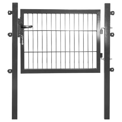 Gartentor PEDDY SHIELD, grau (anthrazit), B:100cm H:75cm, Stahl, Tore, BxH: 100x75 cm