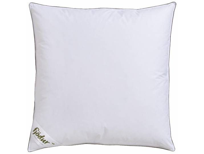 3-Kammer-Kopfkissen FJÖDUR Felix, Kissen, Kopfkissen, allergiker geeignet (Hausstauballergiker) , weiß, B:80cm L:80cm, Bezug: 100% Baumwolle. Füllung: 90% Daunen, 10% Federn. Füllung Außenkammer: 90% Daunen, 10% Federn. Füllung Innenkammer: 100% Federn, Kopfkissen, 3-Kammer-Kopfkissen, 3-Kammer-Kopfkissen, Daunenkissen in 40x80 oder 80x80 cm erhältlich