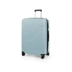Suitline Wave – Großer Reisekoffer 75 cm, Hartschalenkoffer ABS, TSA, Packvolumen 108 L, Pool Blau