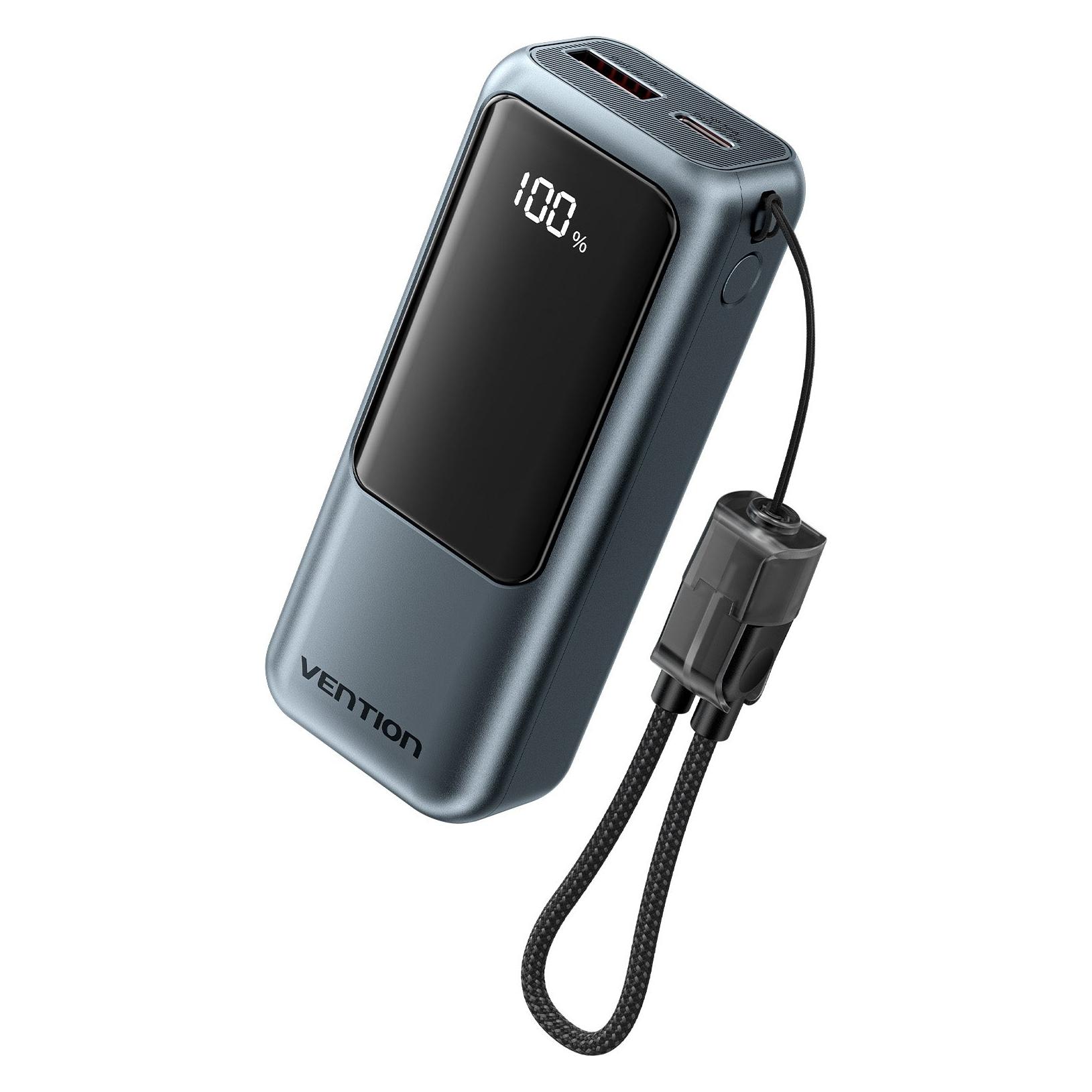 Vention Externe Powerbank FKOH0 10000 mAh + 1x USB-C (grau) (10000 mAh) (FKOH0)