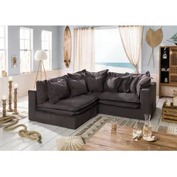 Ecksofa 238x234x90 dunkelgrau SYLT