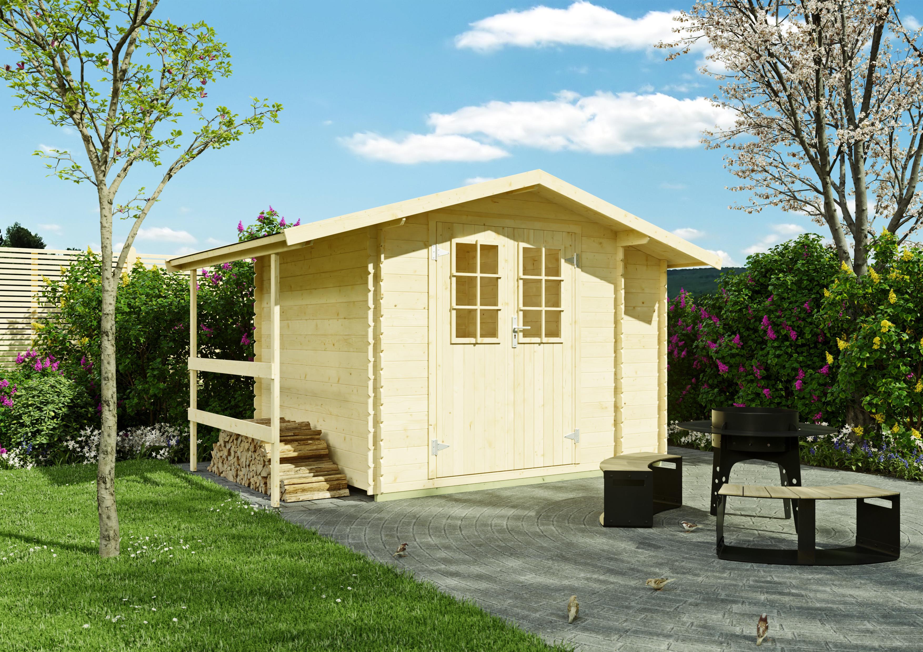 Gartenhaus Pittsburgh 2,10x2,10 m - inklusive hochwertigen Dachschindeln