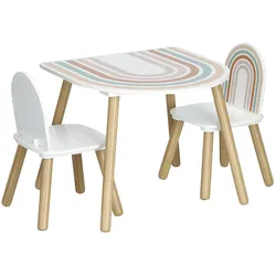 Zeller Present, Kinderstuhl + Kindertisch, Rainbow (Kinderstuhl, Kindertisch)