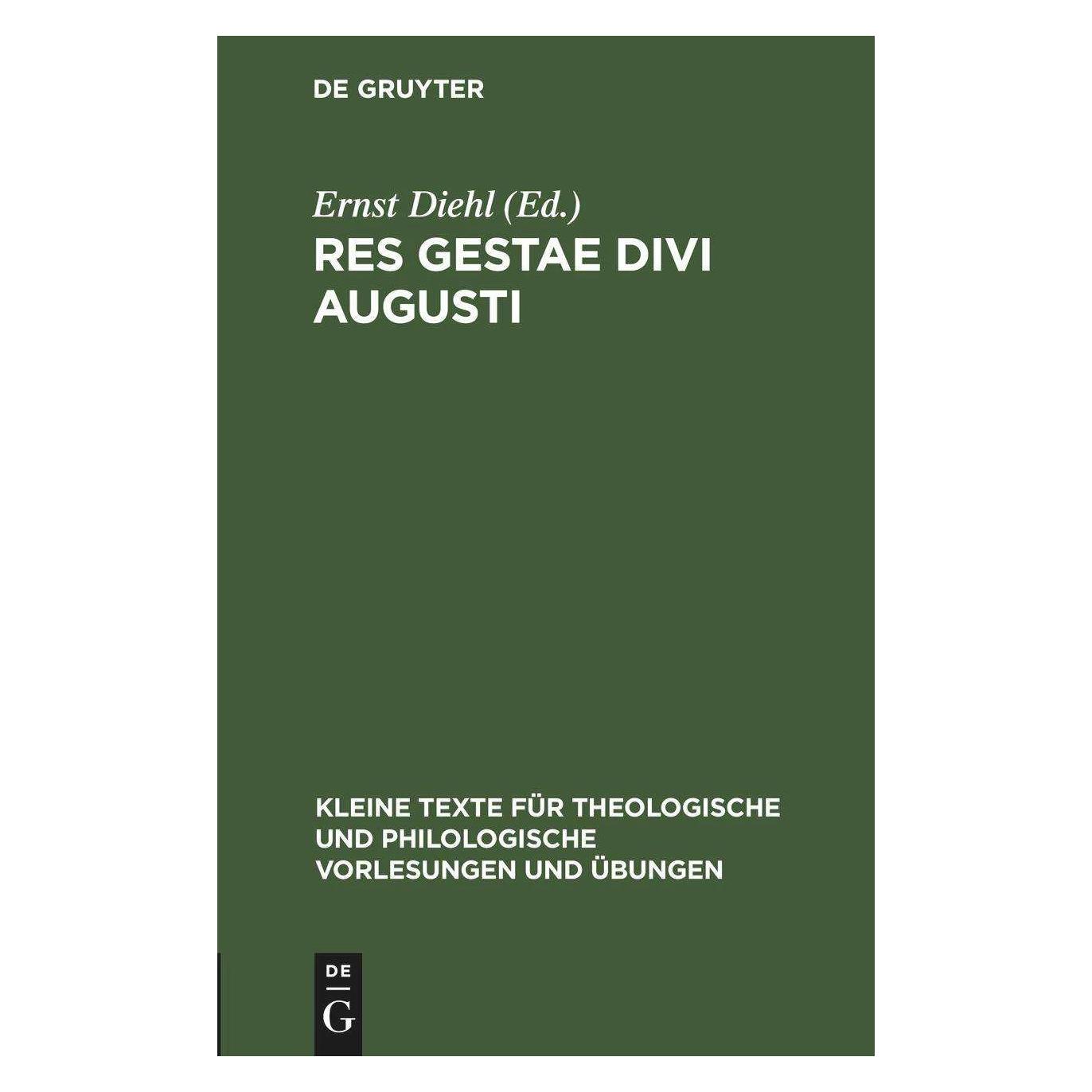 De Gruyter Ernst Diehl (Deutsch, Ernst Diehl) (41809529)