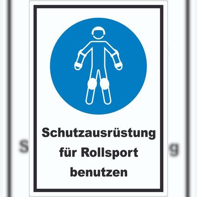 HB-Druck Schutzausrüstung für Rollsport benutzen Aufkleber A9 (37x52mm)