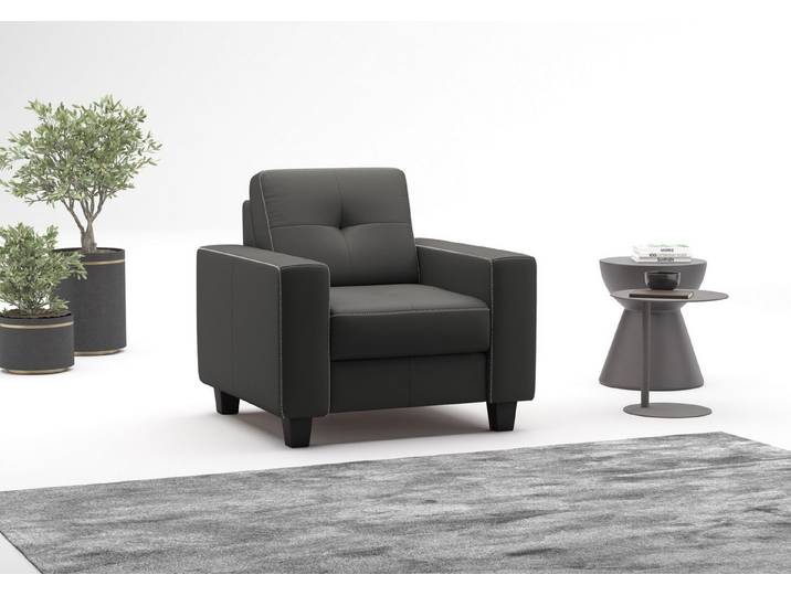 OTTO home Sessel Varese, Kreuznaht in beige