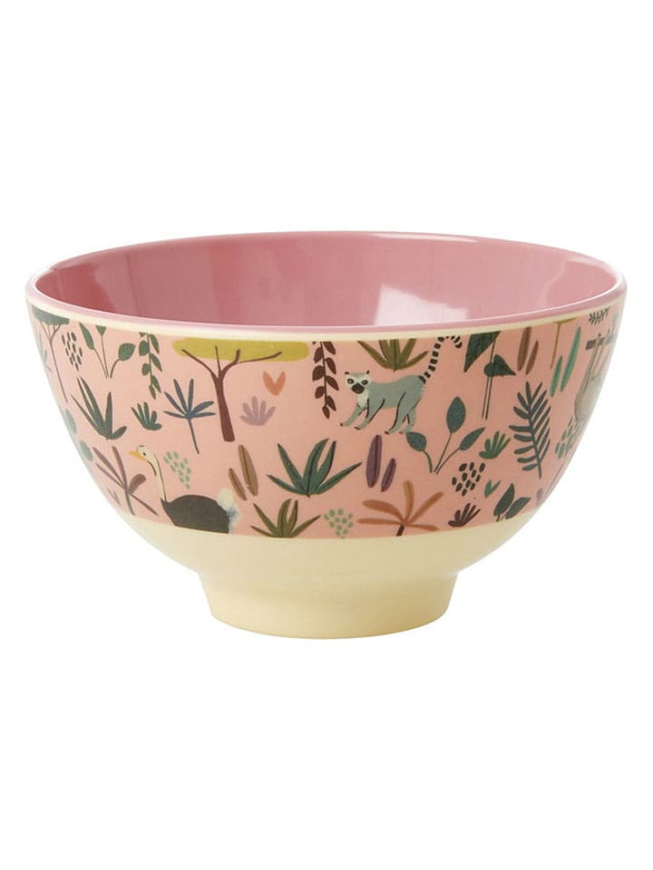 Rice Schale "Jungle Animals" in Rosa - 300 ml - onesize