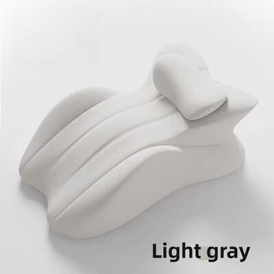 Inspired Finds Multi Functional Lying Pillow Comfortable Prone Pillow For Relaxation, Reading & Napping grey 22.83 14.96 9.06 In