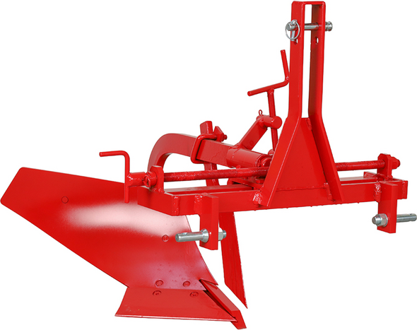 AgriEuro Premium MDS-02B - Charrue mono-soc à dent - Réglage latéral manuel par vis - Pour tracteurs avec attelage à trois points