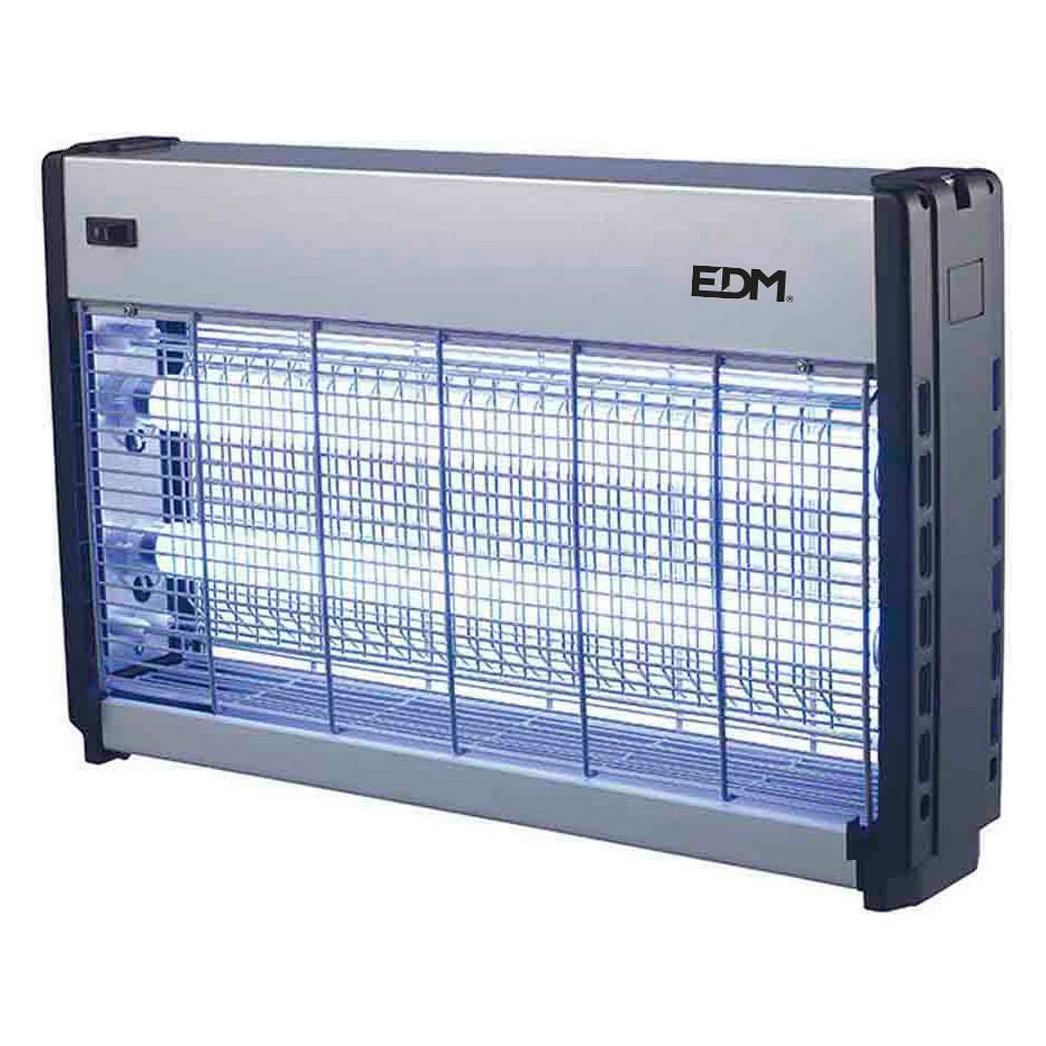 EDM Professional electric insect killer, chrome/black, 2 x 15w - 100 m² - 48 x 9 x 30 cm (45340754)
