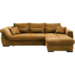 Wohnlandschaft Frederico Goldfarben Cord