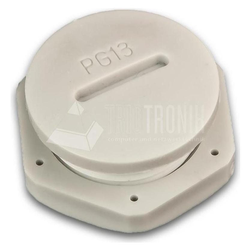 Lightwin PG13.5 Blindverschraubung, PVC, hellgrau (Blindmodul) (10xSCREW PLUG PG13)