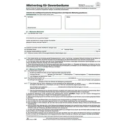 RNK Mietvertrag 598 Gewerberaum DIN A4 5Blatt