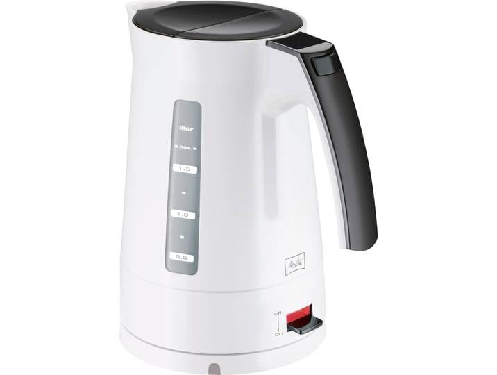 MELITTA Wasserkocher Enjoy Aqua weiß , schwarz-weiß (weiß, schwarz), Wasserkocher, Wasserkocher