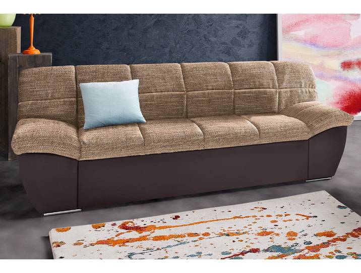 DOMO collection SPLASH Breite 211 cm, moderne Sitz- und Rückensteppung, komfortabel flache Armlehnen zum Entspannen