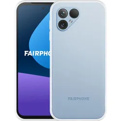 Cazy Silikon Hülle Kompatibel mit Fairphone 5 - Soft TPU Schutz Transparant + Display Schutz - (Fairphone 5), Smartphone Hülle, Transparent