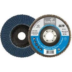 Lukas, Schleifmittel, Schleiflamellenteller SLTR Zirkonkorund Ø 125 mm Korn 80 Inhalt: 10 Stück (80)