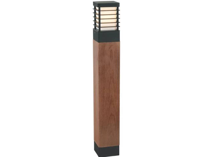 Tuinverlichting hout Selham 85cm zwart met houtbruin Franssen - 3065