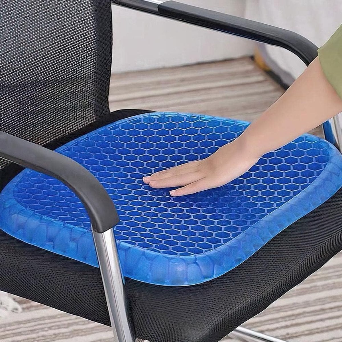 Therapeutisch zitkussen van traagschuim met gel en antislipcoating