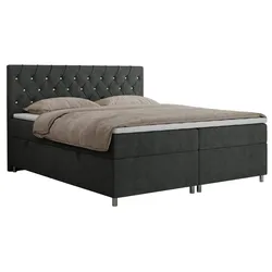 BOXBETT ROMA 180/200 - Hellgrau Strukture - H4