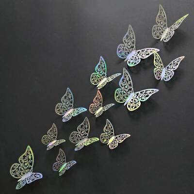 Uplift Picks 3D Mirror Butterfly Wall Stickers Elegant DIY Wall Decor For Living Room And Events 15