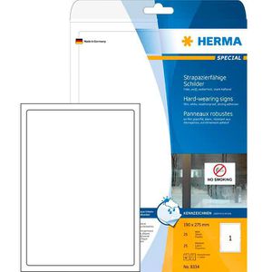 Herma 8334 Etiketten 190x275mm wetterfest Folie, 25 Stück