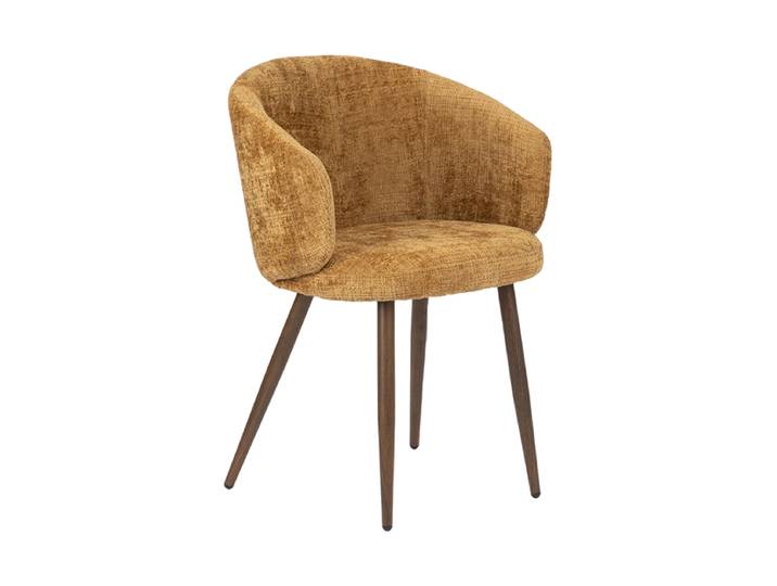 Design Stuhl „Luna“ mit Armlehnen Gold Global Interiors