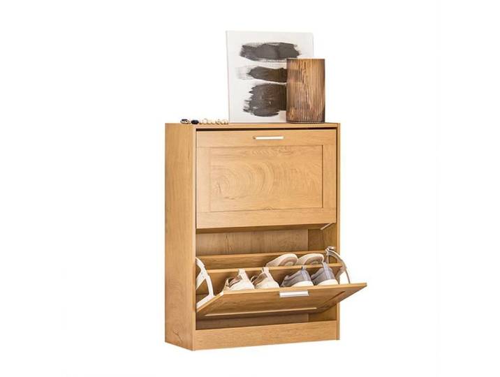SoBuy FSR137-N Meuble à Chaussures avec 2 Abattants – 60x23x79 Bois Clair
