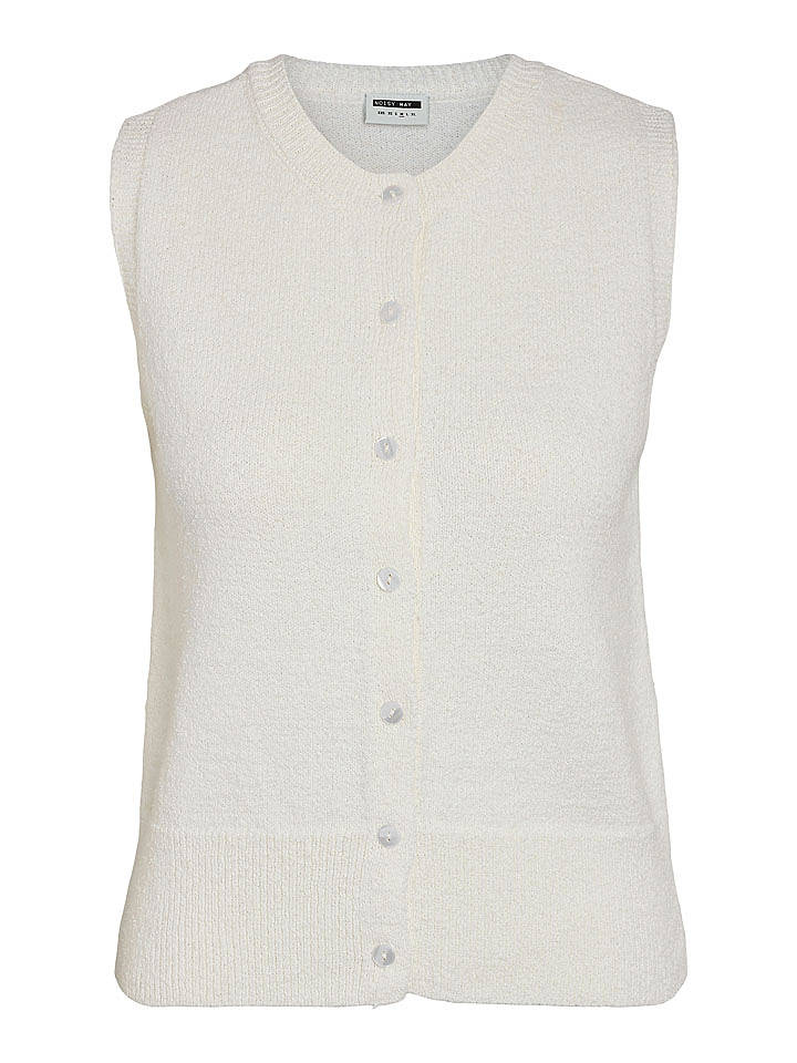 Noisy may Strickweste "Carmen" in Creme - M