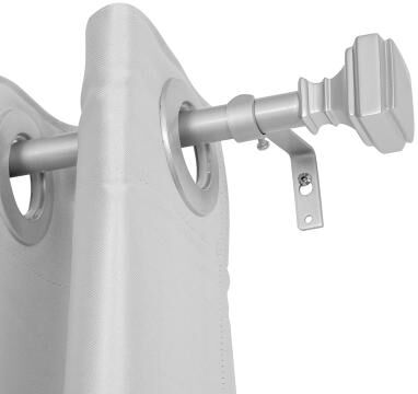 UTOPIA ALLEY Wall Mounted 5/8 Inch Curtain Rod - Adjustable Drapery Rods