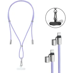 Intenso Handykette Charging Lanyard Ladekabel, lila