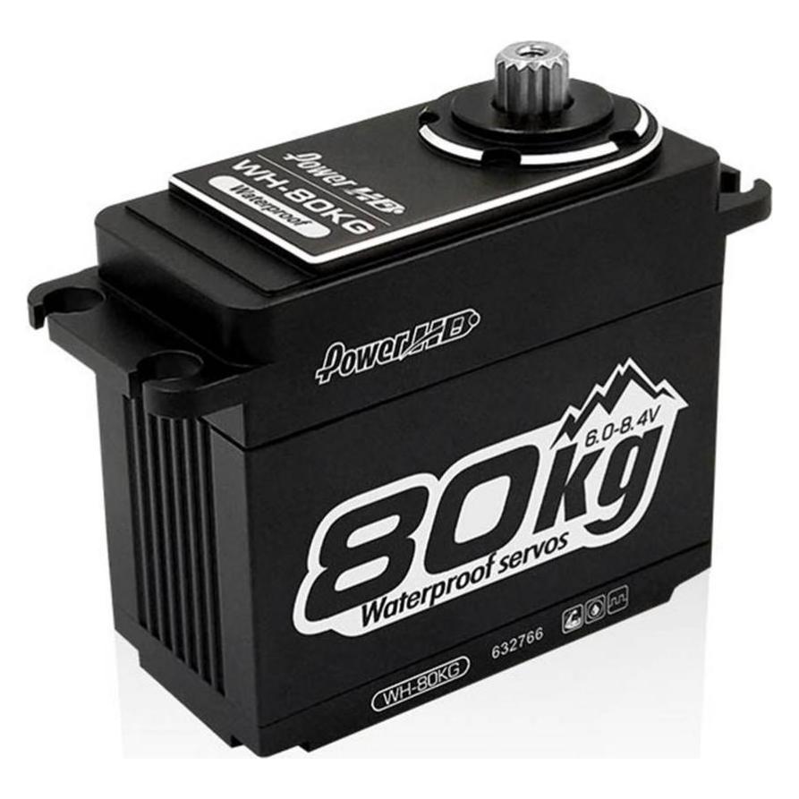 Power HD Servo WH-80KG / 80.0kg/0.18sec./6V-8.4V/Digital /Metal (59.4x29.5x53.4mm) (PHD-WH-80KG)