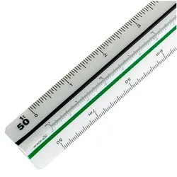 Aristo Dreikantmaßstab für Berufsschule »AR1314/5« 30 cm weiß