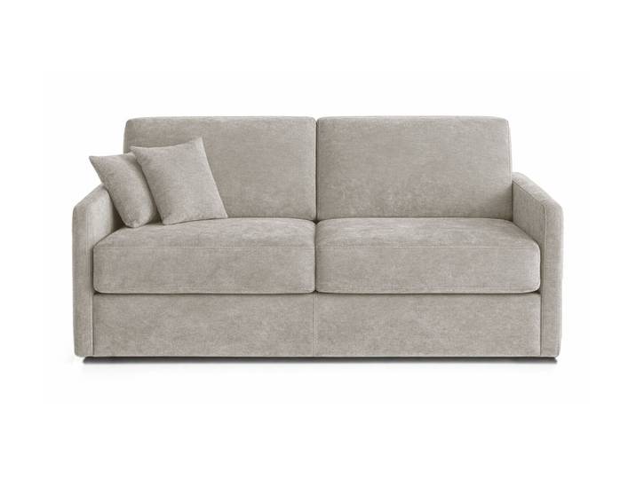 PALAISEAU - Petit canapé convertible 2 places - Velours, Taupe