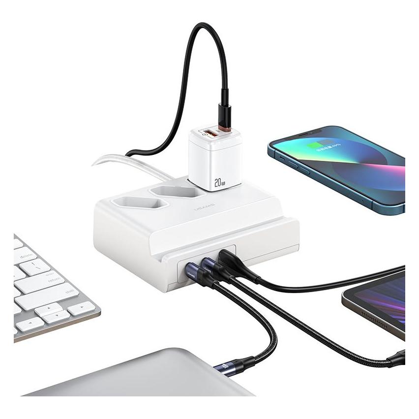 Usams Super SI Fast Charging USB Dock (6x, USB-A, USB-C, 2 m) (CC160TC01)
