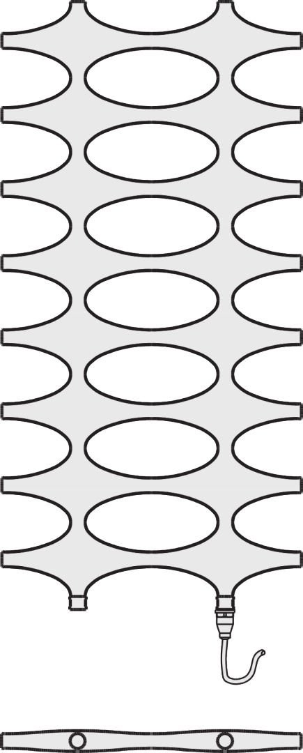 Kermi Badheizkörper Ideos E-Zusatz 1151x508x37 mm, Graphit Metallic, IDN1112500456XK IDN1112500456XK