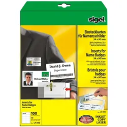 Sigel, Ordner Zubehör, PC-Einsteckkarten
