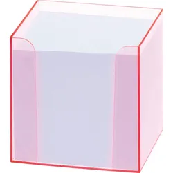 folia Zettelbox transparent pink