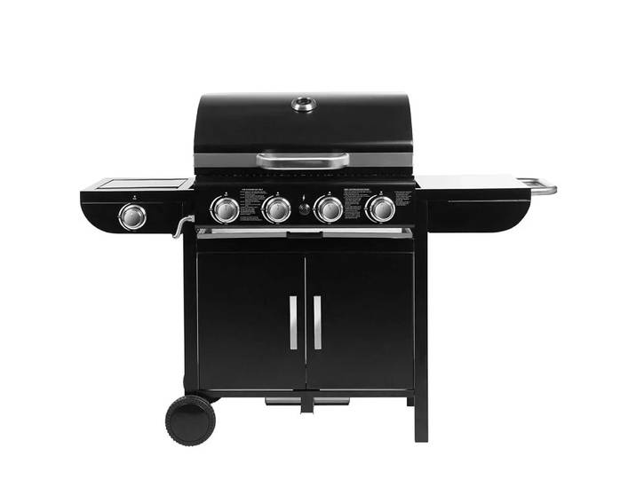 Piezo VILLE-Grille de barbecue à gaz avec Therye.com, grand support, 4x1000BTU/2.93 KW, pour Garden Party et Camping