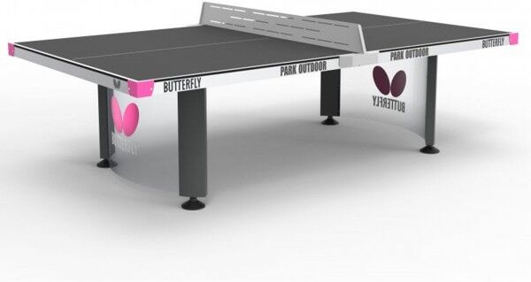 Butterfly Park Outdoor Table Tennis Table Grey
